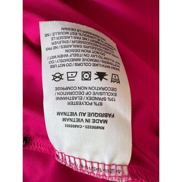 Nike Hot Pink Dri-Fit Vapor Stripe Short Sleeve Polo Shirt Mens Size Small - Picture 6 of 6